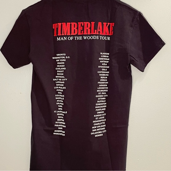 Justin Timberlake Man Of The Woods Tour Shirt - S - Picture 3 of 3